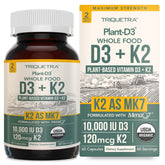 Organic Plant-D3 + K2 bottle hero image