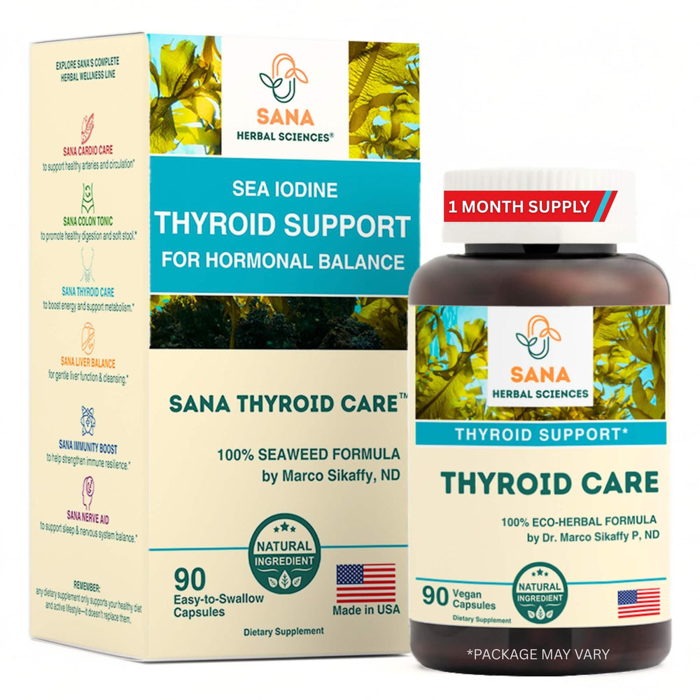 Organic Seaweed Thyroid Support bottle with label