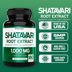 90-day supply of Shatavari capsules for women's wellness
