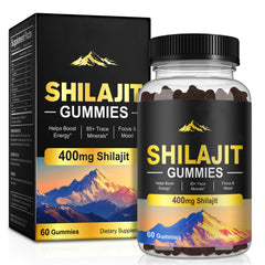 Organic Shilajit Resin Drops, 2 oz, with 85+ trace minerals for energy and immune support