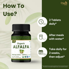 Ingredients: Medicago Sativa (alfalfa) on label