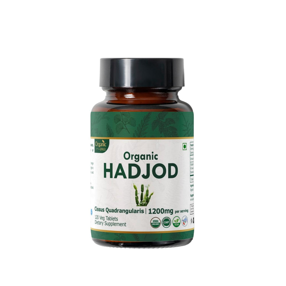 Organic Spree Hadjod 120 Tablets bottle - front view