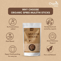 Display of Organic Spree Licorice Root sticks, 150 g