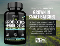 Organic sprouted prebiotic fiber blend ingredients