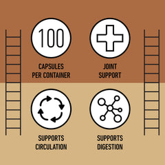 Lifestyle image suggesting joints, liver health and mood support