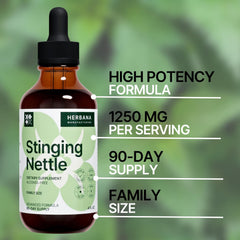 Organic Urtica dioica nettle supplement packaging