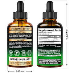 USDA Organic Mullein Drops label