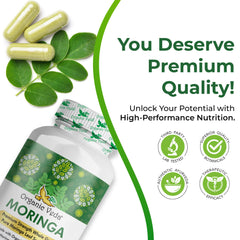 Green capsules with packaging background