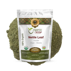 Organic nettle leaf powder in packaging (1 lb)