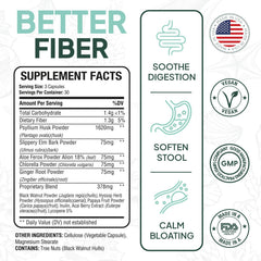 Packaging view of Organics Ocean Better Fiber 90 capsules