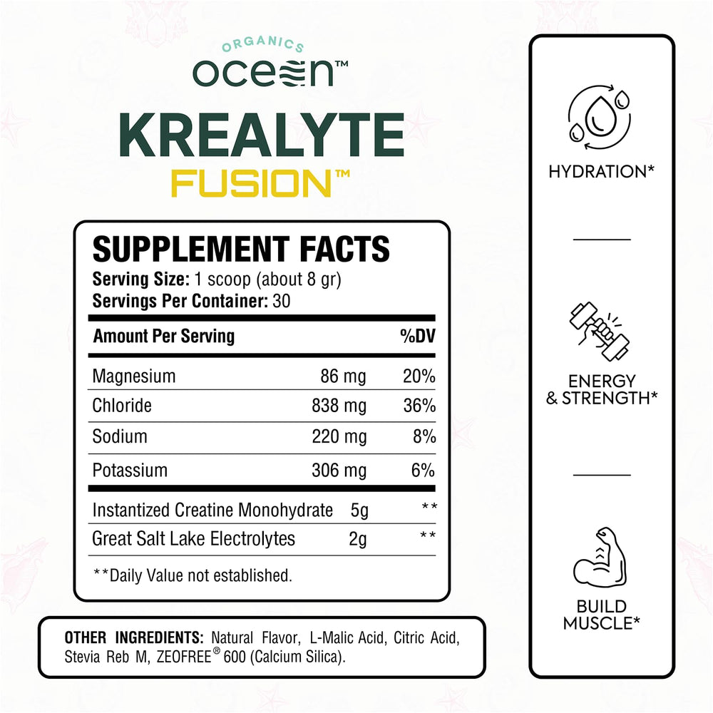 Close-up of Krealyte Fusion powder being scooped