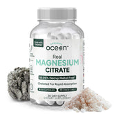 Organics Ocean Real Magnesium Citrate bottle on white background