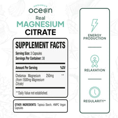 Organics Ocean Real Magnesium Citrate packaging