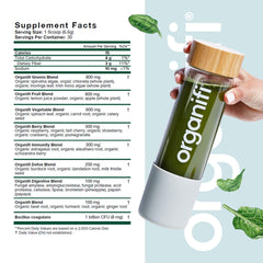 Scoop of Organifi Daily Greens powder