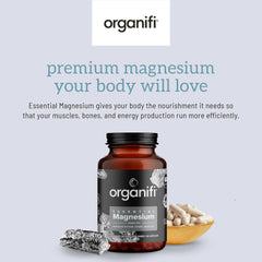 Organifi Essential Magnesium Glycinate bottle on white background