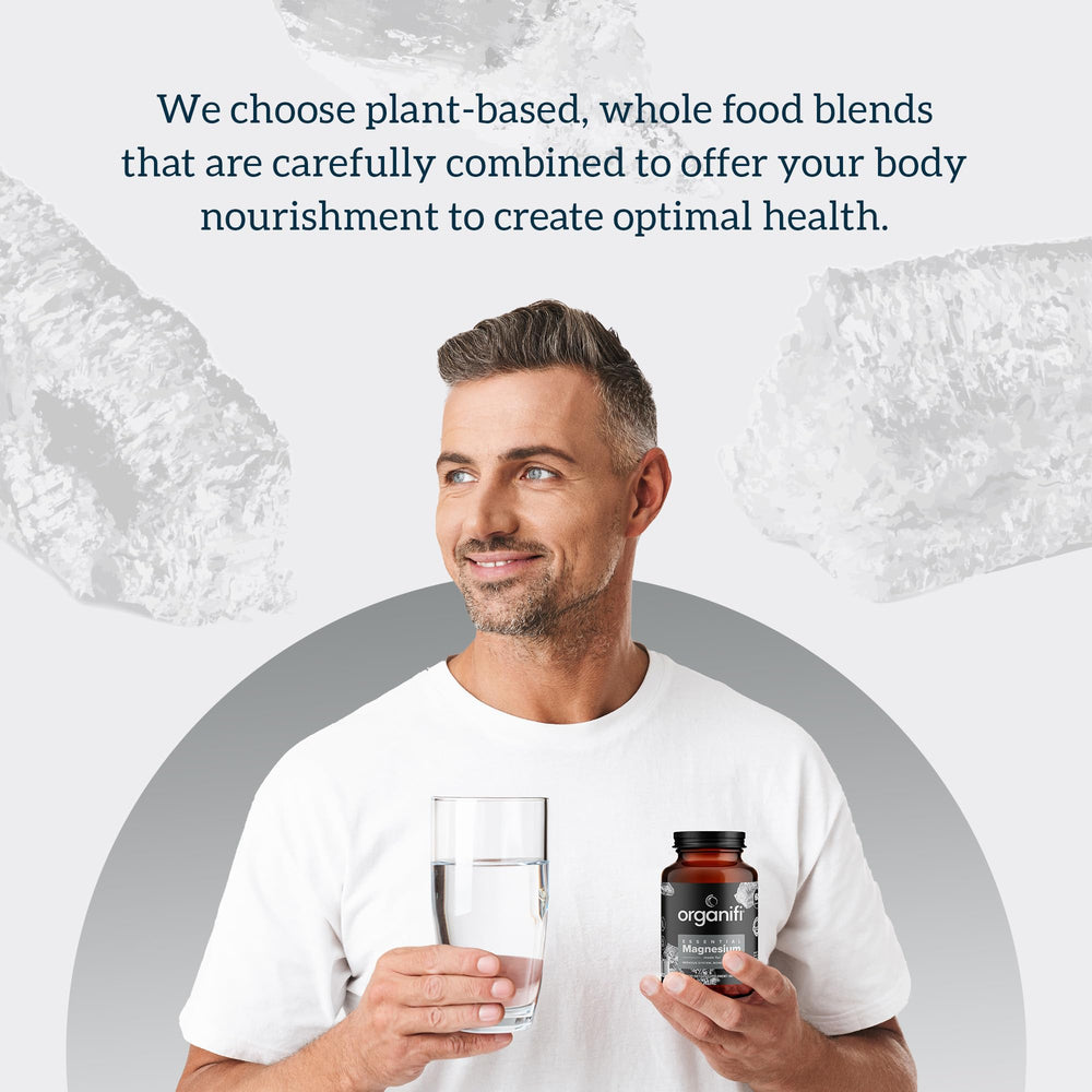 Organifi Magnesium Glycinate branding on the bottle label