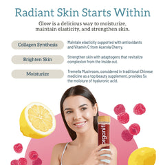 Lifestyle image showing glowing skin and wellness associated with Glow