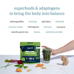 Ingredients and packaging details of Organifi Green Juice