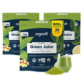 Organifi Green Juice bottle with label facing forward