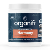 Hero image of Organifi Harmony cacao powder canister
