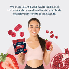 Organifi Red Juice dissolves in water for quick adaptogen energy