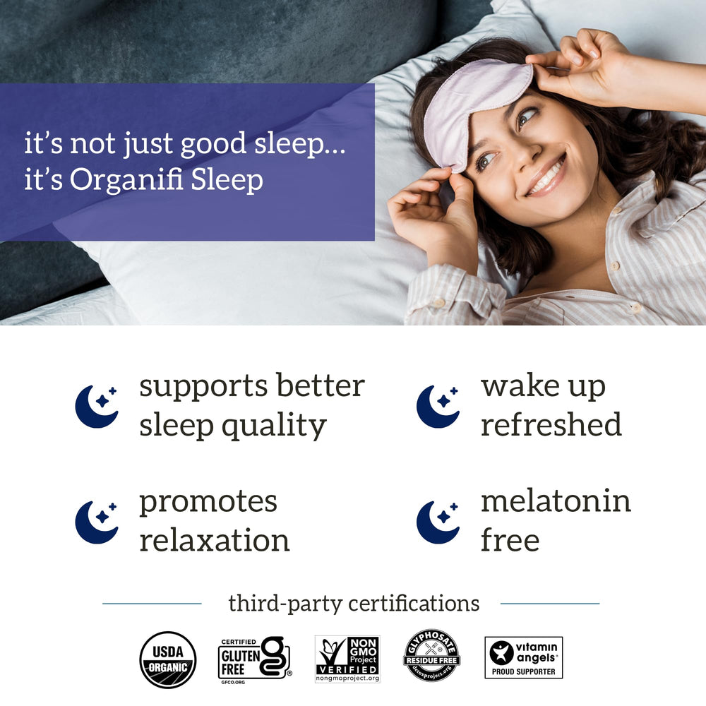 Pouring Organifi Sleep powder into water to mix