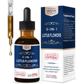 ORGANIHERBENCE Lotus Flowers Extract Drops bottle with 2oz label