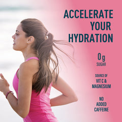 Organika Raspberry drink in a glass highlighting refreshing, sugar-free hydration