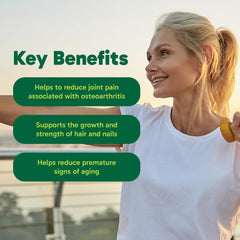 Close-up of salmon collagen capsule