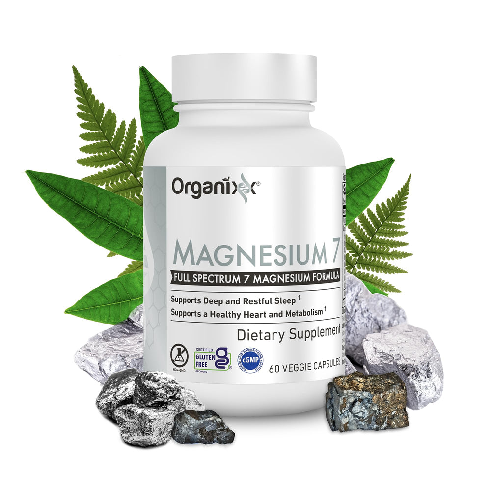 Organixx Magnesium Glycinate bottle promotes a calm evening routine.
