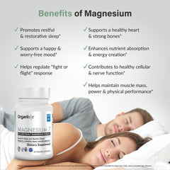 Vegan and gluten-free packaging for Organixx Magnesium Glycinate