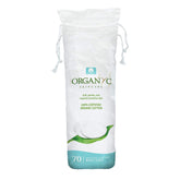 Organyc 70-count organic cotton rounds packaging