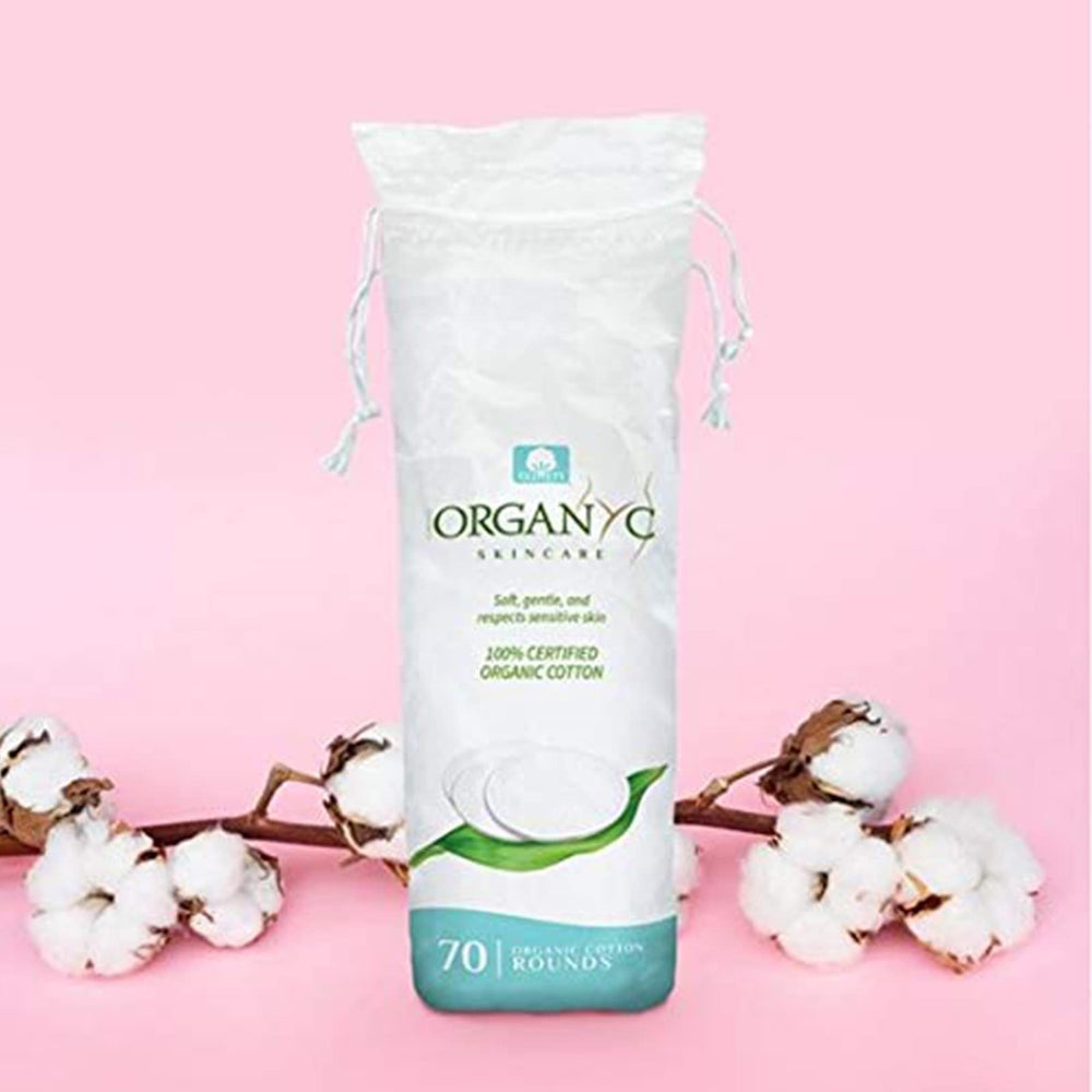 Organyc cotton rounds for baby and body care