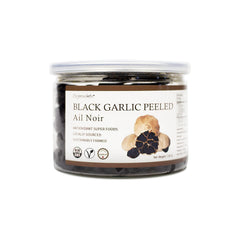 Peeled black garlic from Canada during fermentation process