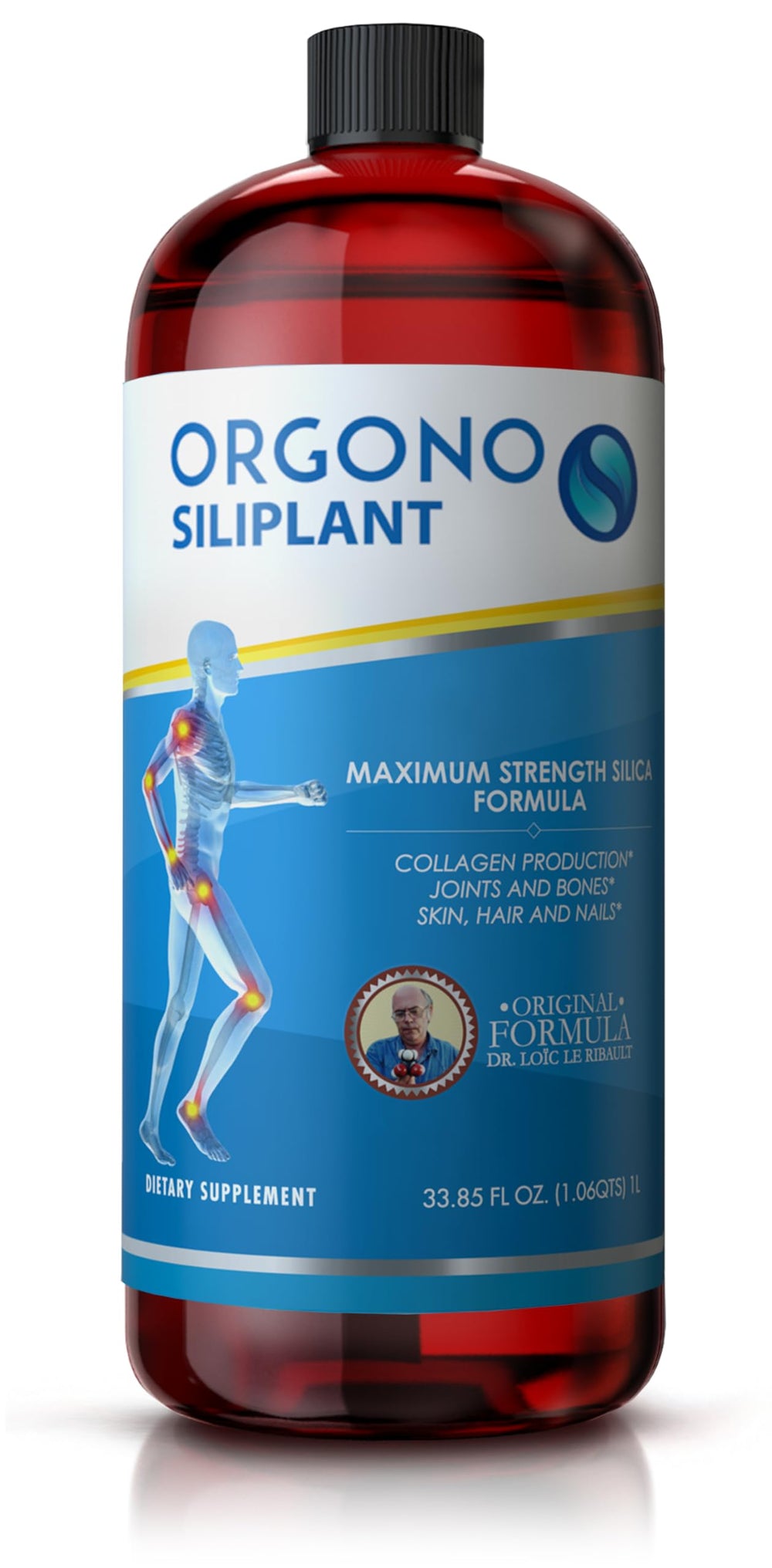 Orgono Living Silica Siliplant bottle front view