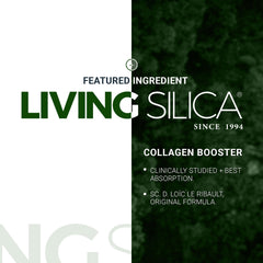 Vegan and GMO-free certification label for Orgono Living Silica