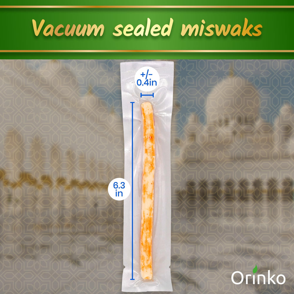 How to use Miswak sticks: trim and brush to clean teeth