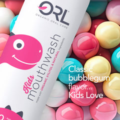 ORL Kids mouthwash enamel-strengthening formula