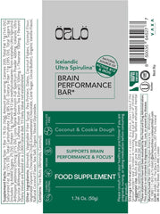 Orlo Brain Performance Bar gluten-free and vegan snack for study or workouts.