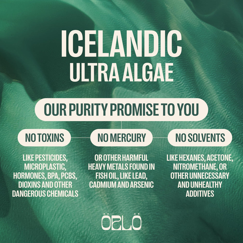 Pure DHA from algae purity label