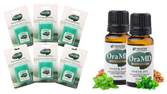 OraMD unwaxed dental floss 6-pack