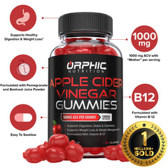 Orphic Nutrition ACV Gummies 60-count – side view
