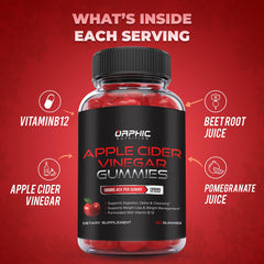 Bottle of Orphic Nutrition Apple Cider Vinegar Gummies