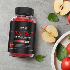 Close-up of Orphic Nutrition ACV Gummies texture