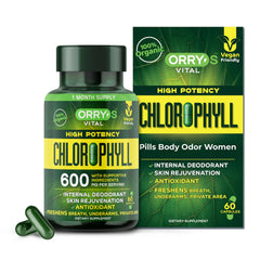 Orry's Vital Chlorophyll 600 mg bottle