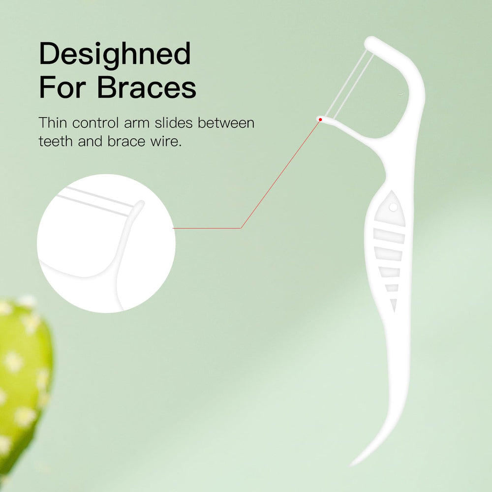 Ultra-fine, durable floss material for braces