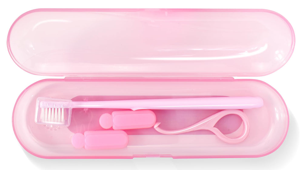 V-shape toothbrush designed for Invisalign cleaning