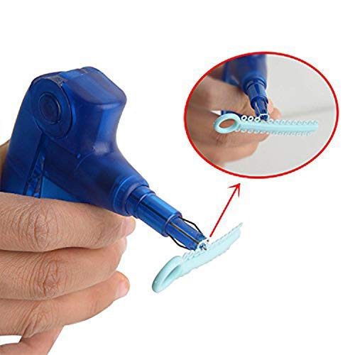 Orthodontic ligature gun for braces
