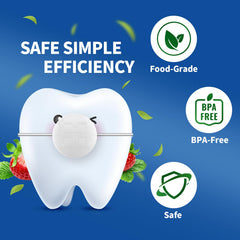 Mint-flavored orthodontic wax protecting braces