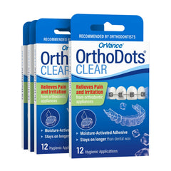 OrthoDots clear braces wax alternative in packaging